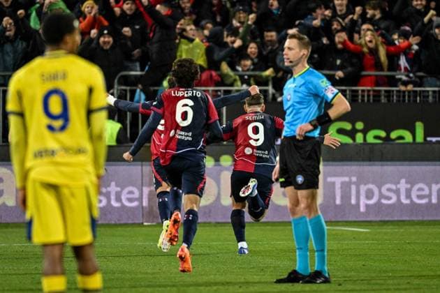 Semih Kilicsoy of Cagliari Calcio,Esultanza, Joy, Celebration After scoring goal, during Cagliari Calcio vs Hellas Verona FC, Italian soccer Serie A match in Cagliari, Italy, January 31 2026  Copyright: xLuigixCanu IPAxSportx xipa-agency.netx xx IPA_70811634 IPA_Agency_IPA70811634