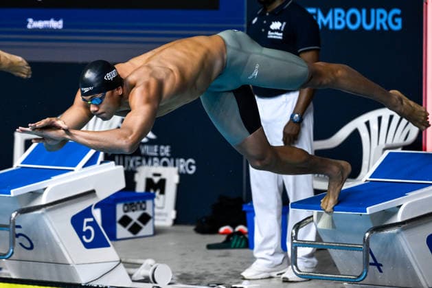 Melvin Imoudu of Germany, team Potsdamer SV competes in the 50m Breaststroke Men Heats during the 26th edition of the swimming event Euro Meet at Aquatic Centre of d™Coque, in Luxembourg, January 31, 2026. andreaxstaccioli