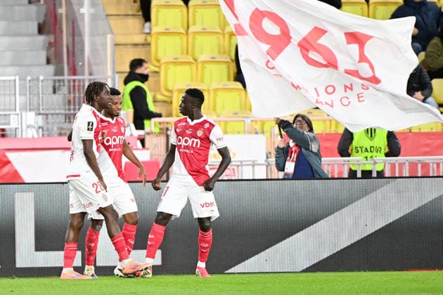 AS Monaco FC v Stade Rennais FC - Ligue 1 McDonald s 2025 2026 28 Mamadou COULIBALY (asm) - 27 Krepin DIATTA (asm) - 31 Ansu FATI (asm) during the Ligue 1 McDonald s match between Monaco and Rennes at Stade Louis II on January 31, 2026 in Monaco, Monaco. Monaco Monaco  Copyright: xFEPx 776348265