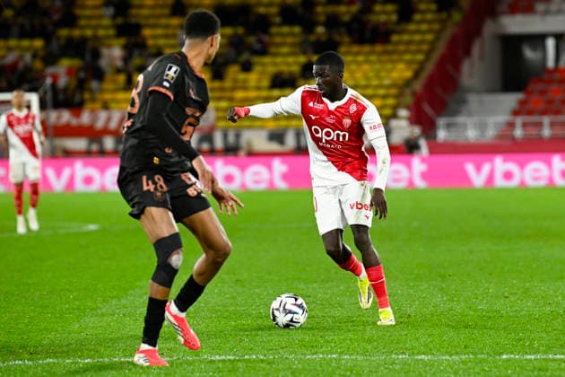 FOOTBALL : AS Monaco VS Stade Rennais FC - Ligue 1 McDonald s - 31 01 2026 Kassoum Ouattara (ASM) - Ligue 1 McDonald s match between AS Monaco and Stade Rennais FC on January 31, 2026 at the Louis II Stadium in Monaco. MonacoMonaco  Copyright: xWilliamxCannarellax