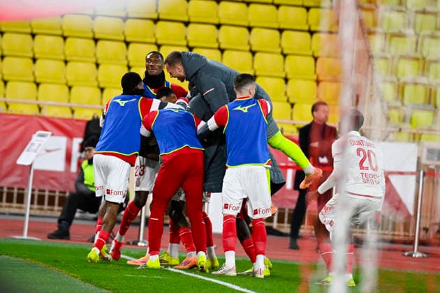 FOOTBALL : AS Monaco VS Stade Rennais FC - Ligue 1 McDonald s - 31 01 2026 Joy ASM - But Mamadou Coulibaly - Ligue 1 McDonald s match between AS Monaco and Stade Rennais FC on January 31, 2026 at the Louis II Stadium in Monaco. MonacoMonaco  Copyright: xWilliamxCannarellax