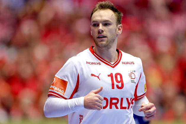 30.01.2026, Handball, Men s EHF EURO 2026, Dänemark - Island, Jyske Bank Boxen in Herning, Dänemark, Semi Finals: Mathias Gidsel (Denmark 19) Dänemark
