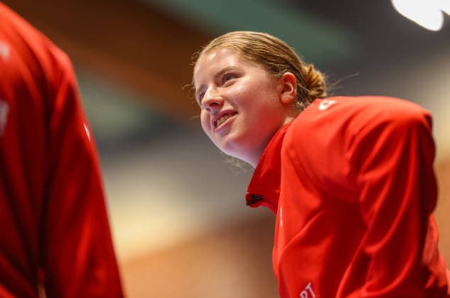 GER, Dortmund, Borussia Dortmund vs HSG Bensheim Auerbach Flames, Alsco Handball Bundesliga Frauen, Handball, DHB, Spielzeit 2025 2026, Sporthalle Wellinghofen, 15. Spieltag im Bild: Nina Engel (HSG Bensheim Auerbach Flames Frauen 6) DFB DFL REGULATIONS PROHIBIT ANY USE OF PHOTOGRAPHS AS IMAGE SEQUENCES AND OR QUASI-VIDEO, 31.01.2026 Copyright: HMBxMedia HendrikxHamelau