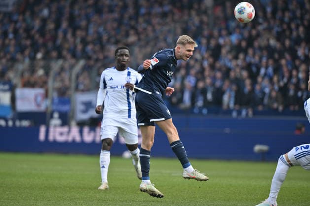 Leandro Morgalla (VfL Bochum) 31.01.2026, Fussball 2. Bundesliga, Saison 2025 2026, 20. Spieltag, VfL Bochum - FC Schalke 04 2:0 DFL regulations prohibit any use of photographs as image sequences and or quasi-video Bochum Vonovia Ruhrstadion Nordrhein Westfalen Deutschland