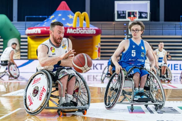 RBBL; RSV Lahn-Dill - RB Zwickau, 31.01.26 Vincent Dallaire (RSV Lahn-Dill, 7), Lachlin Dalton (RB Zwickau, 5) RBBL; RSV Lahn-Dill - RB Zwickau: Wetzlar, 31.01.26 Copyright: xBEAUTIFULxSPORTS Roeczeyx