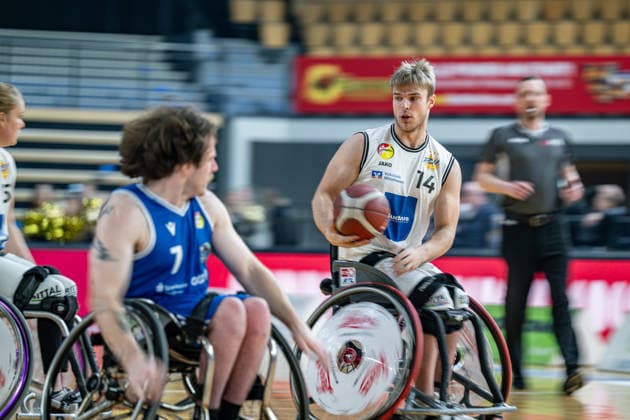 RBBL; RSV Lahn-Dill - RB Zwickau, 31.01.26 Julian Lammering (RSV Lahn-Dill, 14), Hayden Siebuhr (RB Zwickau, 7) RBBL; RSV Lahn-Dill - RB Zwickau: Wetzlar, 31.01.26 Copyright: xBEAUTIFULxSPORTS Roeczeyx