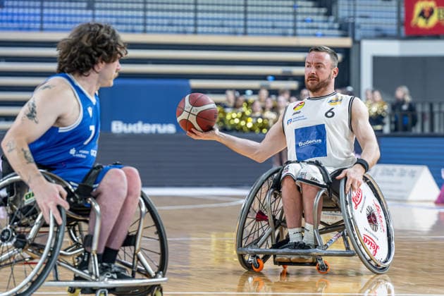 RBBL; RSV Lahn-Dill - RB Zwickau, 31.01.26 Jannik Blair (RSV Lahn-Dill, 6), Hayden Siebuhr (RB Zwickau, 7) RBBL; RSV Lahn-Dill - RB Zwickau: Wetzlar, 31.01.26 Copyright: xBEAUTIFULxSPORTS Roeczeyx