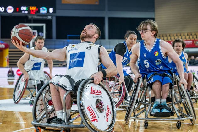 RBBL; RSV Lahn-Dill - RB Zwickau, 31.01.26 Jannik Blair (RSV Lahn-Dill, 6), Lachlin Dalton (RB Zwickau, 5), Helen Freeman (RB Zwickau, 77) RBBL; RSV Lahn-Dill - RB Zwickau: Wetzlar, 31.01.26 Copyright: xBEAUTIFULxSPORTS Roeczeyx