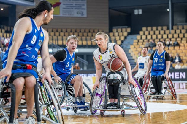 RBBL; RSV Lahn-Dill - RB Zwickau, 31.01.26 Rose Hollermann (RSV Lahn-Dill, 15), Jack Pierre (RB Zwickau, 3), Maximilian Chagger (RB Zwickau, 9) RBBL; RSV Lahn-Dill - RB Zwickau: Wetzlar, 31.01.26 Copyright: xBEAUTIFULxSPORTS Roeczeyx
