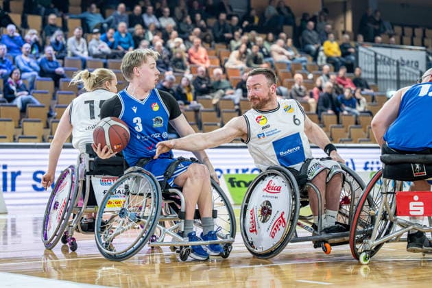 RBBL; RSV Lahn-Dill - RB Zwickau, 31.01.26 Jannik Blair (RSV Lahn-Dill, 6), Jack Pierre (RB Zwickau, 3), Rose Hollermann (RSV Lahn-Dill, 15) RBBL; RSV Lahn-Dill - RB Zwickau: Wetzlar, 31.01.26 Copyright: xBEAUTIFULxSPORTS Roeczeyx