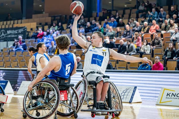 RBBL; RSV Lahn-Dill - RB Zwickau, 31.01.26 Quinten Zantinge (RSV Lahn-Dill, 11), Lachlin Dalton (RB Zwickau, 5) RBBL; RSV Lahn-Dill - RB Zwickau: Wetzlar, 31.01.26 Copyright: xBEAUTIFULxSPORTS Roeczeyx