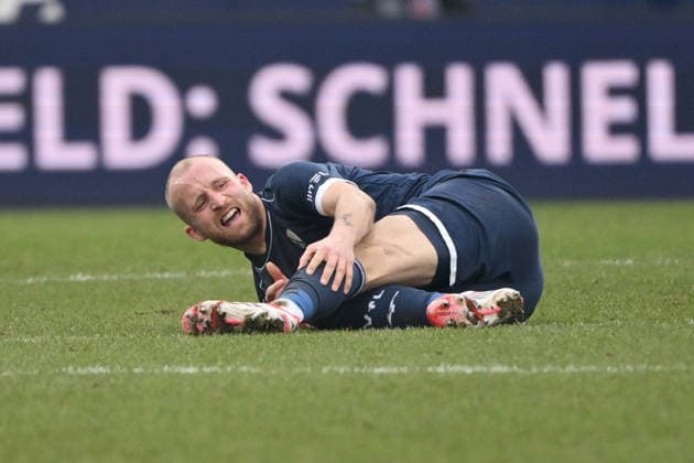 Philipp Hofmann (VfL Bochum) 31.01.2026, Fussball 2. Bundesliga, Saison 2025 2026, 20. Spieltag, VfL Bochum - FC Schalke 04 2:0 DFL regulations prohibit any use of photographs as image sequences and or quasi-video Bochum Vonovia Ruhrstadion Nordrhein Westfalen Deutschland