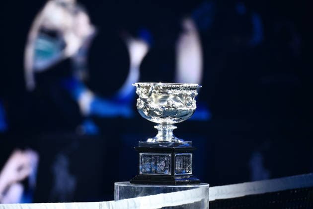 TENNIS AUSTRALIAN OPEN, The Norman Brookes Challenge Cup is seen ahead of the men™s singles final between Carlos Alcaraz of Spain and Novak Djokovic of Serbia on day 15 of the 2026 Australian Open tennis tournament at Melbourne Park in Melbourne, Sunday, February 1, 2026. ( NO ARCHIVING MELBOURNE VICTORIA AUSTRALIA  Copyright: xJOELxCARRETTx 20260201177237901994