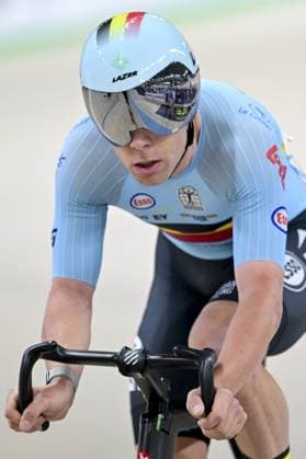 Belgian Jules Hesters pictured in action during the men s Elimination qualifications at the first day of the 2026 UEC Track Elite European Championships, in Konya, Turkey, Sunday 01 February 2026. The European Championships take place from 01 to 05 February 2026. DIRKxWAEM  x160210410x