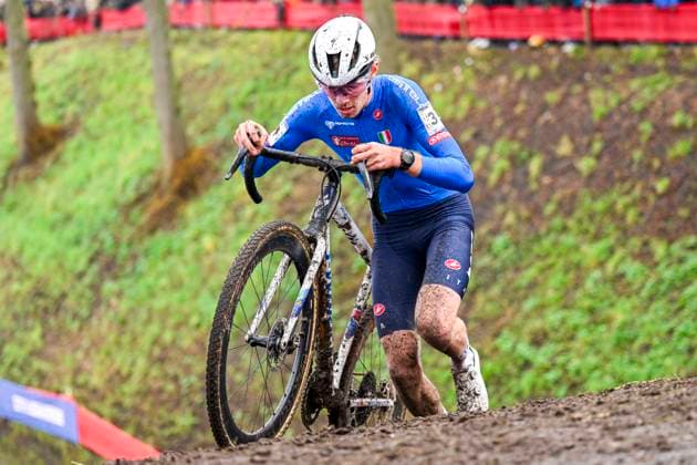 UCI World Championships 2026 Hulst HULST, BELGIUM - FEBRUARY 01 :Grigolini Filippo (Ita) in action during the 2026 UCI Cyclo-Cross World Championships for Men Junior on February 01, 2026 in Hulst, Belgium, 01 02 2026 Hulst Belgium  Copyright: xNicoxVereeckenx