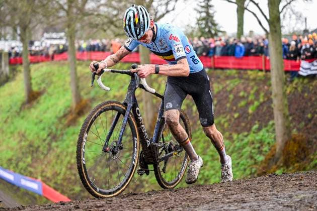 UCI World Championships 2026 Hulst HULST, BELGIUM - FEBRUARY 01 : Lejeune Giel (Bel) in action during the 2026 UCI Cyclo-Cross World Championships for Men Junior on February 01, 2026 in Hulst, Belgium, 01 02 2026 Hulst Belgium  Copyright: xNicoxVereeckenx