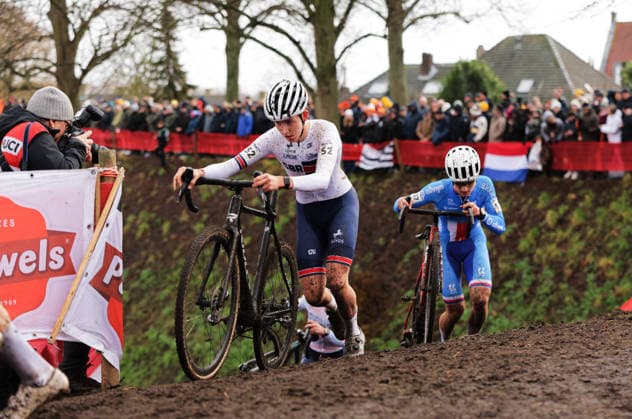 2026 UCI Cyclo-cross World Championships Picture by Alex Whitehead SWpix.com - 30 01 2026 - Cycling - 2026 UCI Cyclo-cross World Championships - Hulst, Zeeland, Netherlands - Junior Men - Jacob Steed (Great Britain) Copyright: x xSWpix.comx(t axPhotographyxHubxLtd)xAlexxWhitehead SWpix.comx SWP-3176-0218