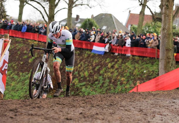 2026 UCI Cyclo-cross World Championships Picture by Alex Whitehead SWpix.com - 30 01 2026 - Cycling - 2026 UCI Cyclo-cross World Championships - Hulst, Zeeland, Netherlands - Junior Men - Hayden Vimpani (Australia) Copyright: x xSWpix.comx(t axPhotographyxHubxLtd)xAlexxWhitehead SWpix.comx SWP-3176-0219