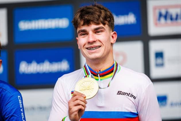HULST , 01 02-2026 , UCI Cyclo-cross World Championships day 3 , Sunday Junior men , WK veldrijden , picture shows Delano Heeren (NED) wins UCI Cyclo-cross World Championships (Sunday)  x201237013x Copyright:
