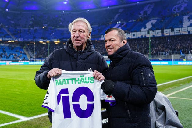 Horst Hrubesch und Lothar Matthaeus GER, Hamburger SV vs. FC Bayern Muenchen, Fussball, 1. Bundesliga, Spieltag 20, Saison 2025 2026, 31.01.2026 DFL REGULATIONS PROHIBIT ANY USE OF PHOTOGRAPHS AS IMAGE SEQUENCES AND OR QUASI-VIDEO GER, Hamburger SV vs. FC Bayern Muenchen, Fussball, 1. Bundesliga, Spieltag 20, Saison 2025 2026, 31.01.2026 Hamburg *** Horst Hrubesch and Lothar Matthaeus GER, Hamburger SV vs FC Bayern Muenchen, Football, 1 Bundesliga, Matchday 20, Season 2025 2026, 31 01 2026 DFL REGULATIONS PROHIBIT ANY USE OF PHOTOGRAPHS AS IMAGE SEQUENCES AND OR QUASI VIDEO GER, Hamburger SV vs FC Bayern Muenchen, Football, 1 Bundesliga, Matchday 20, Season 2025 2026, 31 01 2026 Hamburg Copyright: xEibner-Pressefoto MarcelxvonxFehrnx EP_MFN