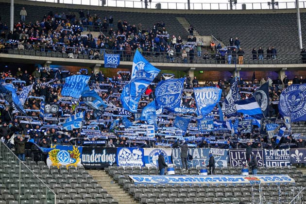 Fans SV Darmstadt 98, GER, Hertha BSC vs. ,SV Darmstadt 98, 2. Bundesliga, Saison 2025 2026, 20. Spieltag, 01.02.2026 (DFL REGULATIONS PROHIBIT ANY USE OF PHOTOGRAPHS AS IMAGE SEQUENCES AND OR QUASI - VIDEO). GER, Hertha BSC vs. ,SV Darmstadt 98, 2. Bundesliga, Saison 2025 2026, 20. Spieltag, 01.02.2026 Berlin