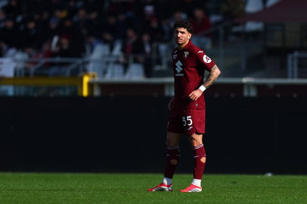 Luca Marianucci (Torino Fc) looks on, Serie A, Torino FC v US Lecce , Olimpico, February 1, 2026, Turin, Italy.
