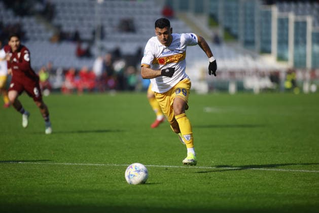 Walid Cheddira of US Lecce during the Italian Serie A 2025 26 season football match between Torino FC and US Lecce on 01 February 2026 at Stadio Olimpico Grende Torino ,Turin, Italy. Photo Nderim KACELI  Copyright: xNderimxKaceli IPAxSportx xipa-agency.netx xx IPA_70834548 IPA_Agency_IPA70834548
