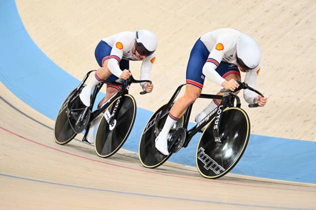 2026 UEC Track Elite European Championships Picture by Olly Hassell SWpix.com - 01 02 2026 - Cycling - 2026 UEC Track Elite European Championships - Konya Velodrome, Konya, Türkiye - Men s Team Sprint Qualifying - Hamish Turnbull (Great Britain), Matthew Richardson (Great Britain) Copyright: x xSWpix.comx(t axPhotographyxHubxLtd)xOllyxHassell SWpix.comx SWP-3177-0087
