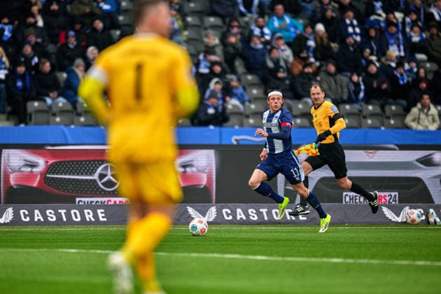 Fabian Reese (Hertha BSC, 11), GER, Hertha BSC vs. ,SV Darmstadt 98, 2. Bundesliga, Saison 2025 2026, 20. Spieltag, 01.02.2026 (DFL REGULATIONS PROHIBIT ANY USE OF PHOTOGRAPHS AS IMAGE SEQUENCES AND OR QUASI - VIDEO). GER, Hertha BSC vs. ,SV Darmstadt 98, 2. Bundesliga, Saison 2025 2026, 20. Spieltag, 01.02.2026 Berlin