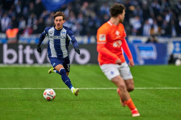Michal Karbownik (Hertha BSC, 33), GER, Hertha BSC vs. ,SV Darmstadt 98, 2. Bundesliga, Saison 2025 2026, 20. Spieltag, 01.02.2026 (DFL REGULATIONS PROHIBIT ANY USE OF PHOTOGRAPHS AS IMAGE SEQUENCES AND OR QUASI - VIDEO). GER, Hertha BSC vs. ,SV Darmstadt 98, 2. Bundesliga, Saison 2025 2026, 20. Spieltag, 01.02.2026 Berlin