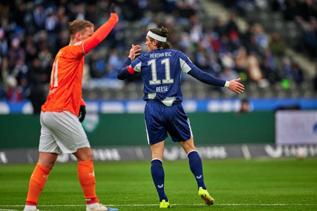 Fabian Reese (Hertha BSC, 11), GER, Hertha BSC vs. ,SV Darmstadt 98, 2. Bundesliga, Saison 2025 2026, 20. Spieltag, 01.02.2026 (DFL REGULATIONS PROHIBIT ANY USE OF PHOTOGRAPHS AS IMAGE SEQUENCES AND OR QUASI - VIDEO). GER, Hertha BSC vs. ,SV Darmstadt 98, 2. Bundesliga, Saison 2025 2026, 20. Spieltag, 01.02.2026 Berlin