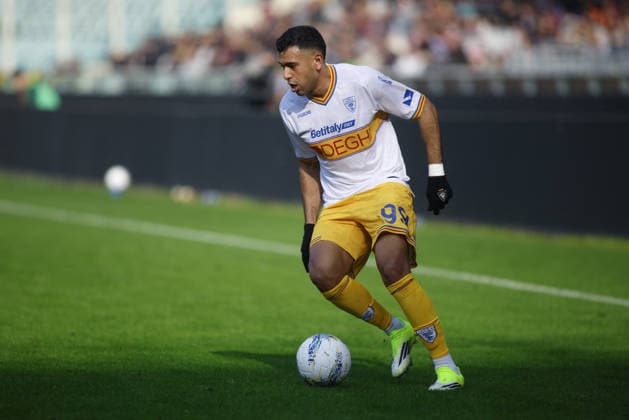 CALCIO - Serie A - Torino FC vs US Lecce Walid Cheddira of US Lecce during the Italian Serie A 2025 26 season football match between Torino FC and US Lecce on 01 February 2026 at Stadio Olimpico Grende Torino ,Turin, Italy. Photo Nderim KACELI Turin Italy  Copyright: xIPAxSport ABACAx
