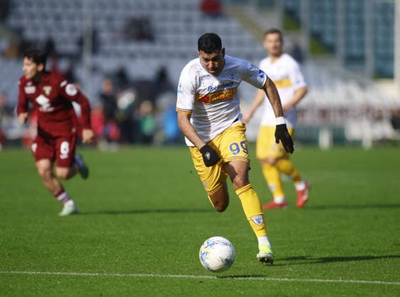 CALCIO - Serie A - Torino FC vs US Lecce Walid Cheddira of US Lecce during the Italian Serie A 2025 26 season football match between Torino FC and US Lecce on 01 February 2026 at Stadio Olimpico Grende Torino ,Turin, Italy. Photo Nderim KACELI Turin Italy  Copyright: xIPAxSport ABACAx