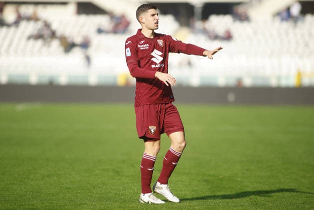Matteo Prati of Torino FC during the Italian Serie A 2025 26 season football match between Torino FC and US Lecce on 01 February 2026 at Stadio Olimpico Grende Torino ,Turin, Italy. Photo Nderim KACELI  Copyright: xNderimxKaceli IPAxSportx xipa-agency.netx xx IPA_70838479 IPA_Agency_IPA70838479