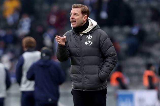 01.02.2026, xtgx, Fussball 2.Bundesliga, Hertha BSC Berlin - SV Darmstadt 98 v.l. Trainer Florian Kohfeldt (SV Darmstadt 98) (DFL DFB REGULATIONS PROHIBIT ANY USE OF PHOTOGRAPHS as IMAGE SEQUENCES and or QUASI-VIDEO) Berlin