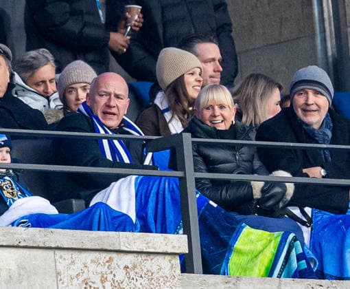 Fussball, Herren, Saison 2025 2026, 2. Bundesliga (20. Spieltag), Hertha BSC - SV Darmstadt 98, v.l. Berlins regierender Bürgermeister Kai Wegner, Iris Spranger (Berlins Senatorin für Inneres und auf der Tribüne, 01.02. 2026,