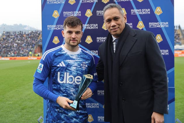 Como™s Como™s Martin Baturina Rising Star of the Month during the Serie A soccer match between Como and Atalanta at the Giuseppe Sinigaglia stadium in Como, north Italy - February 1, 2026 - Soccer.  Copyright: xAntonioxSaiai LaPressex