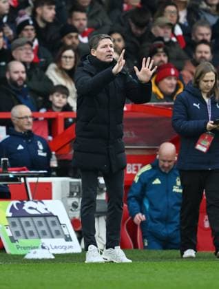 Oliver Glasner manager of Crystal Palace on the touchline Nottingham Forest v Crystal Palace, Premier League, Football, City Ground, Nottingham, UK - 01 Feb 2026Nottingham City Ground United Kingdom EDITORIAL USE ONLY No use with unauthorised audio, video, data, fixture lists, club league logos or live services. Online in-match use limited to 120 images, no video emulation. No use in betting, games or single club league player publications. Copyright: xAnnaxGowthorpe Shutterstockx 16496863aa