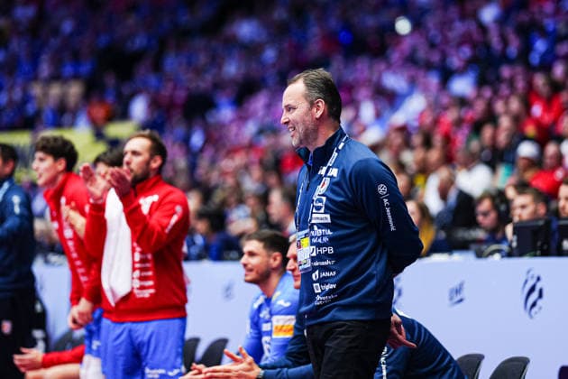 Dagur Sigurdsson (Kroatien, Trainer) DEN, Island vs. Kroatien, Handball, EHF Europameisterschaft 2026, Spiel um Platz 3, 01.02.2026 DEN, Island vs. Kroatien, Handball, EHF Europameisterschaft 2026, Spiel um Platz 3, 01.02.2026 Herning Copyright: xEibner-Pressefoto MarcelxvonxFehrnx EP_MFN