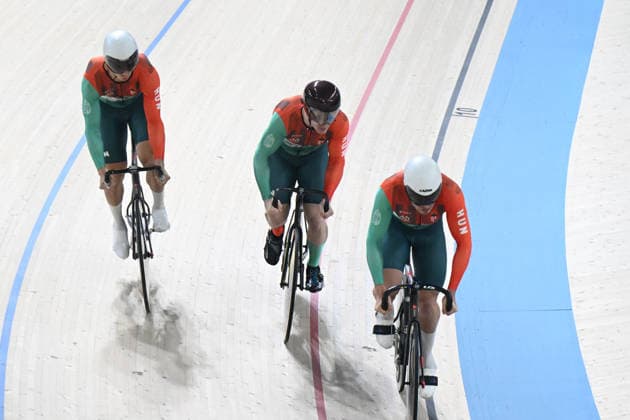 01-02-2026 European Championships Elite Track; Giornata 01; 2026, Ungheria; Szalontay, Sandor; Lovassy, Patrik Romeo; Csengoi, Balint; Konya - Velodrom; 