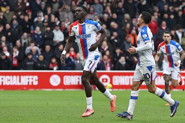 Nottingham Forest v Crystal Palace, Premier League Ismaila Sarr of Crystal Palace celebrates his goal making it 1-1 during the Nottingham Forest v Crystal Palace Premier League match at the City Ground, West Bridgford, England on 1 February 2026 Credit: Ryan Crockett Every Second Media Editorial use only. All images are copyright Every Second Media Limited. No images may be reproduced without prior permission. All rights reserved. Premier League and Football League images are subject to licensing agreements with Football DataCo Limited. see https: www.football-dataco.com Copyright: xIMAGO EveryxSecondxMediax ESM-1783-0038 RyanxCrockettx xEveryxSecondxMediax