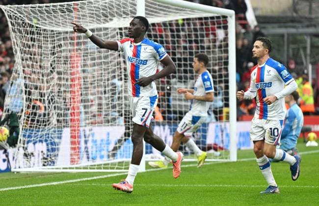 Ismaïla Sarr of Crystal Palace celebrates after scoring the team s first goal from a penalty Nottingham Forest v Crystal Palace, Premier League, Football, City Ground, Nottingham, UK - 01 Feb 2026Nottingham City Ground United Kingdom EDITORIAL USE ONLY No use with unauthorised audio, video, data, fixture lists, club league logos or live services. Online in-match use limited to 120 images, no video emulation. No use in betting, games or single club league player publications. Copyright: xAnnaxGowthorpe Shutterstockx 16496863af