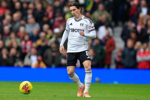Manchester United, ManU v Fulham, Premier League Harry Wilson (8) of Fulham during the Premier League match between Manchester United and Fulham at Old Trafford, Manchester, UK on 1 February 2026. Manchester Old Trafford Greater Manchester UK Editorial use only DataCo restrictions apply See www.football-dataco.com , Copyright: xConorxMolloyx PSI-23668-0065