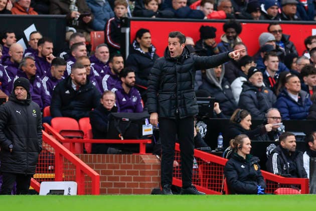 Manchester United, ManU v Fulham, Premier League Marco Silva the Fulham manager during the Premier League match between Manchester United and Fulham at Old Trafford, Manchester, UK on 1 February 2026. Manchester Old Trafford Greater Manchester UK Editorial use only DataCo restrictions apply See www.football-dataco.com , Copyright: xConorxMolloyx PSI-23668-0067