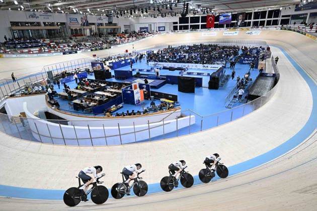 01-02-2026 European Championships Elite Women Track; Giornata 01; 2026, Germany; Kroger, Mieke; Klein, Lisa Sussemilch, Laura; Brausse, Franziska; Konya - Velodrom; 