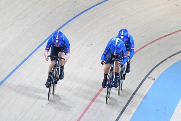 01-02-2026 European Championships Elite Women Track; Giornata 01; 2026, Italia; Vece, Miriam; Trevisan, Siria; Cenci, Matilde; Konya - Velodrom; 