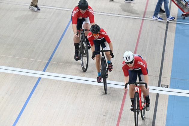 01-02-2026 European Championships Elite Women Track; Giornata 01; 2026, Serbia; Pavlovic, Marija; Kulincevic, Nikolija; Stevanovic, Irina; Konya - Velodrom; 
