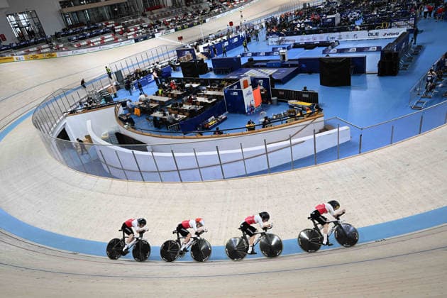 01-02-2026 European Championships Elite Women Track; Giornata 01; 2026, Svizzera; Andres, Michelle; Leu, Lorena; Liehner, Annika; Liechti, Jasmin; Konya - Velodrom; 