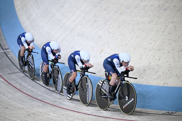 01-02-2026 European Championships Elite Women Track; Giornata 01; 2026, France; Copponi, Clara; Berteau, Victoire; Dupin, Melanie; Rouat, Ilona; Konya - Velodrom; 