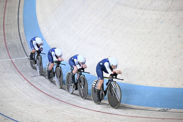 01-02-2026 European Championships Elite Women Track; Giornata 01; 2026, France; Copponi, Clara; Berteau, Victoire; Dupin, Melanie; Rouat, Ilona; Konya - Velodrom; 